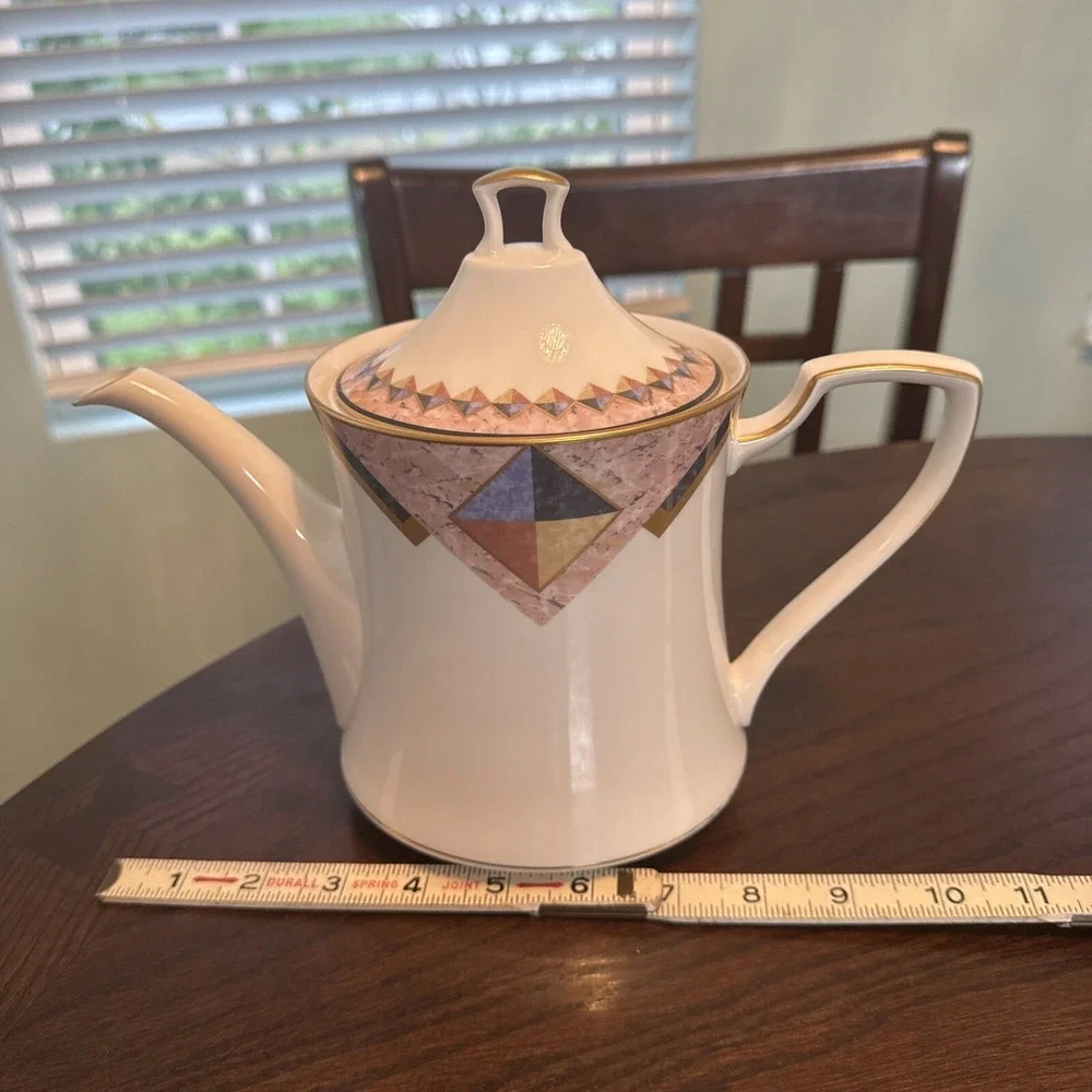 Noritake Fine China Momentum 7734 Teapot with Lid Replacement *READ